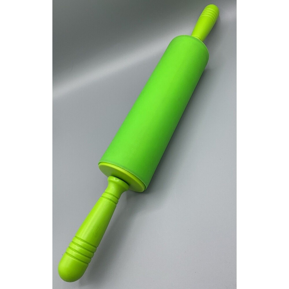 Green Non-Stick Rolling Pin with Ergonomic Handles 18” Roller 9”